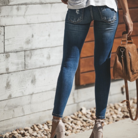 Kancan Split Ankle Denim KC8086 - Picture 4 of 6